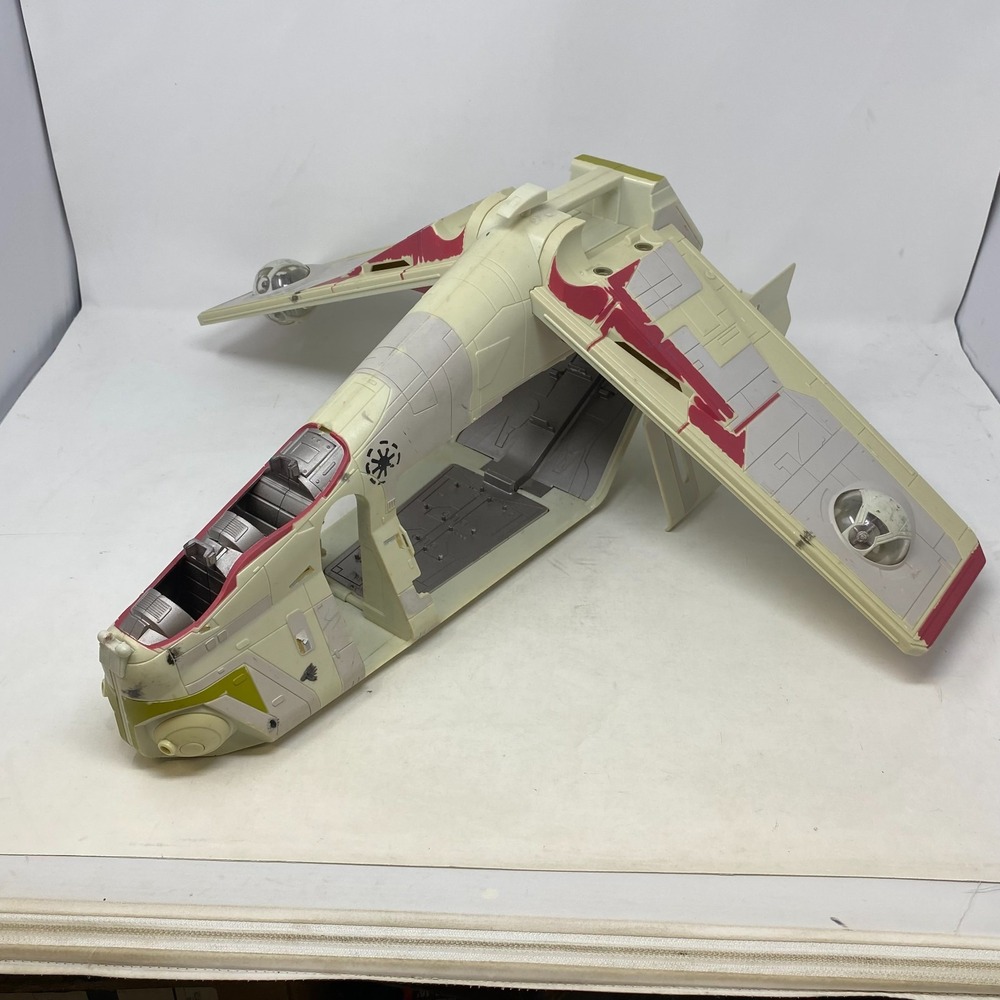 Republic Gunship Clone Wars 2002 Incomplete Star Wars Wings Included Single Door